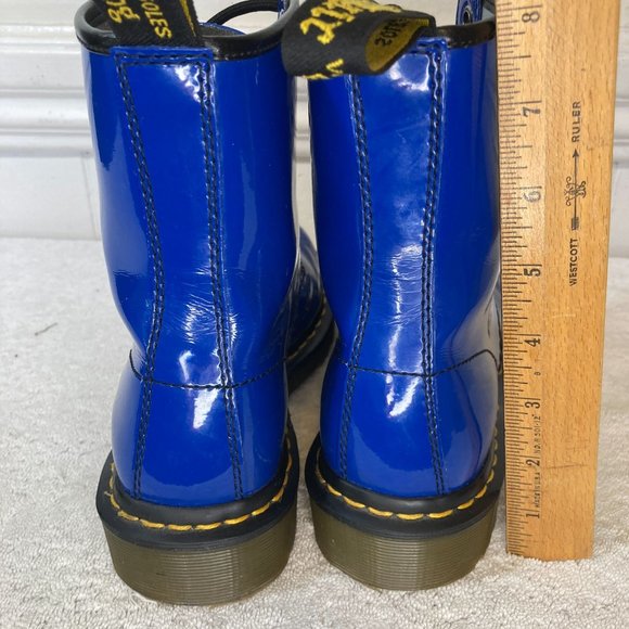 Dr. Martens Blue Combat Boots - Picture 4 of 15